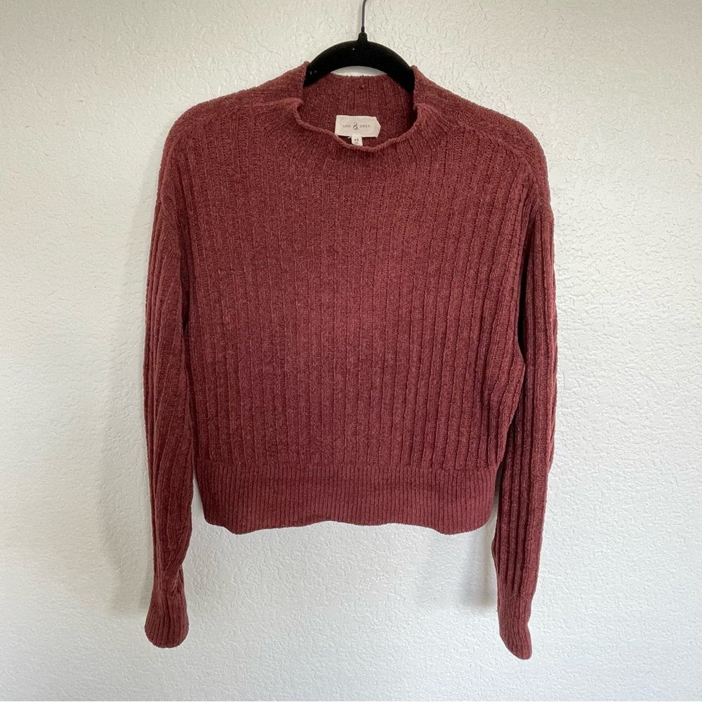 Lou & Grey Cropped Mockneck Sweater